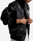 Polo Ralph Lauren Yankees Black Leather Jacket