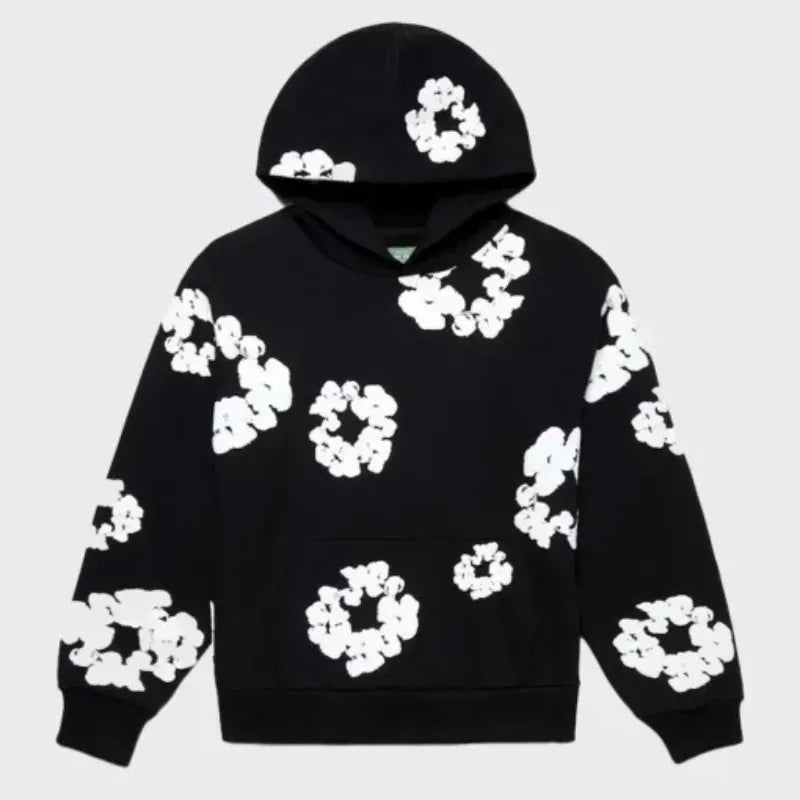 Denim Tear Mono Cotton Wreath Hoodie