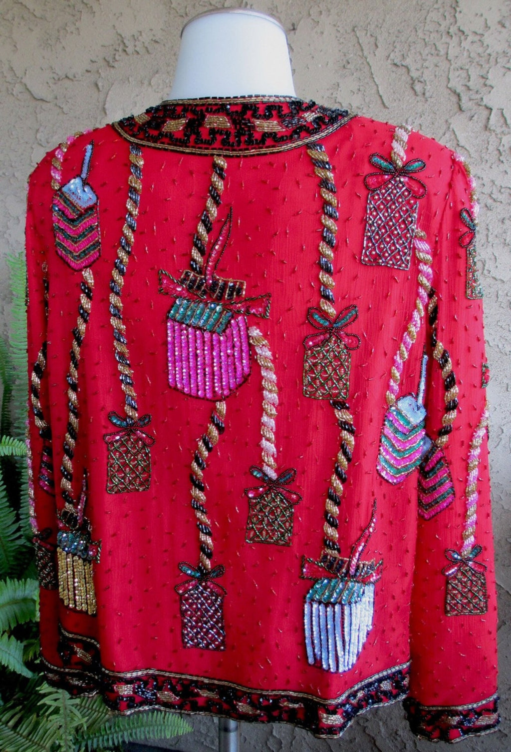 Scala Sequin Jacket Presents Christmas