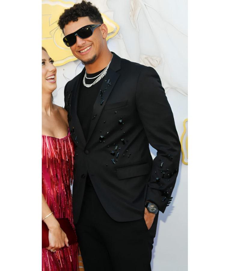 Patrick-Mahomes-3rd-Super-Bowl-Ring-Ceremony-Black-Suit