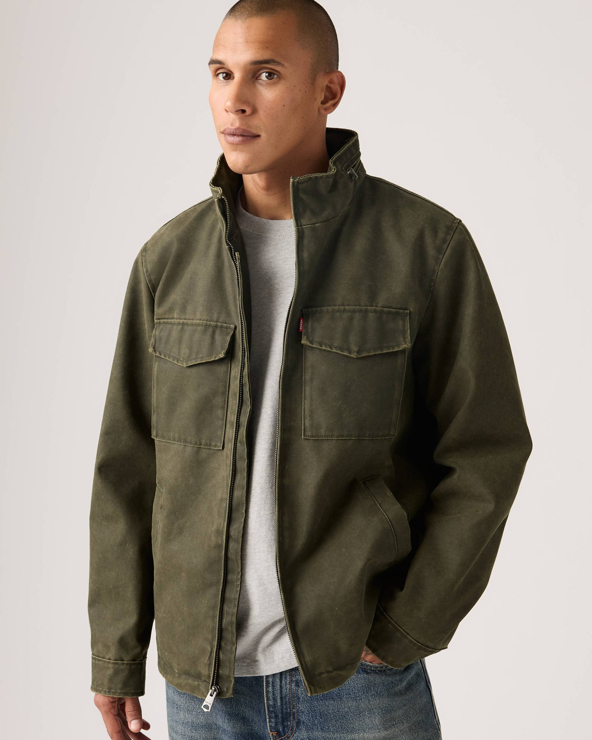 Levi's Men's Military Two Chest Pocket Jacket
