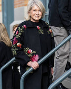 Martha Stewart New York Fashion Week Floral Coat