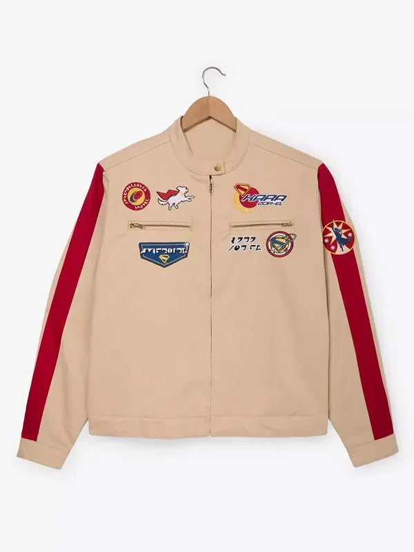 Supergirl Beige Cotton Unisex Jacket