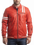 Automobile Club of Monaco Red Leather Jacket