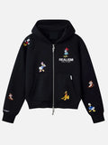 Realism x Disney Back To Front Black Hooded Jacket