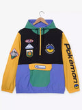 Pokémon Embroidered Patches Windbreaker Jacket