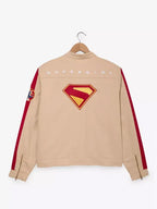Supergirl Beige Cotton Unisex Jacket