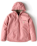 Carhartt Active Jacket Dusty Rose Sherpa Lined Hooded Coat