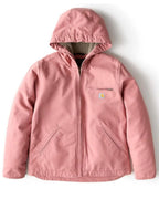 Carhartt Active Jacket Dusty Rose Sherpa Lined Hooded Coat