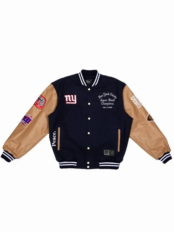 Super Bowl 2008 NY Giants vs Patriots Varsity Jacket