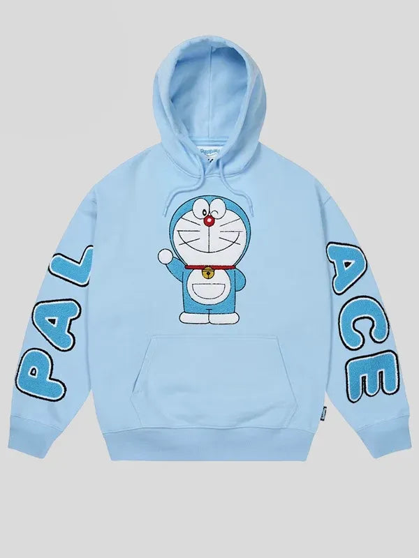 Palace-Doraemon-Hoodie-Blue