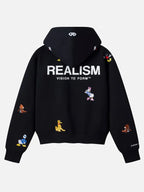 Realism x Disney Back To Front Black Hooded Jacket