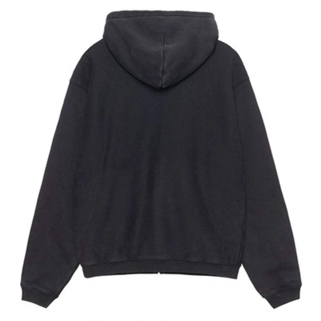 Stussy Unisex Outline Zip Hoodie Black