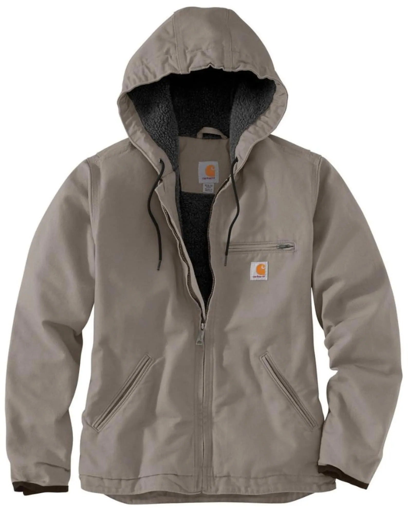 Carhartt Active Jacket Dusty Rose Sherpa Lined Hooded Coat
