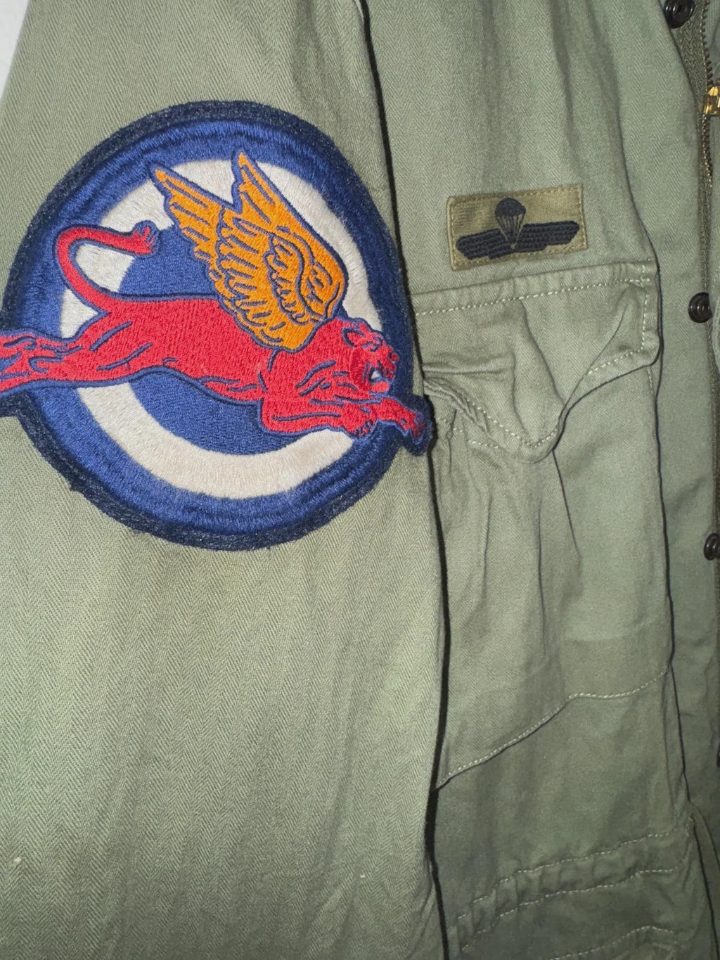 Polo Ralph Lauren M-65 Combat Jacket US-RL Military Army Patch Field