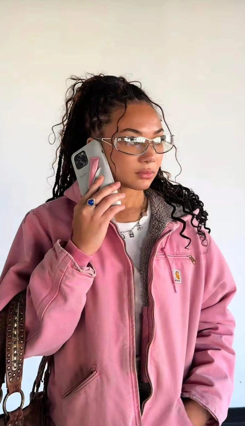 Carhartt Dusty Rose Pink Hooded Active Jackets