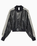 Adidas Black Leather Jacket Women