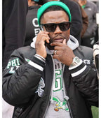 kevin-hart-philadelphia-eagles-black-satin-jacket