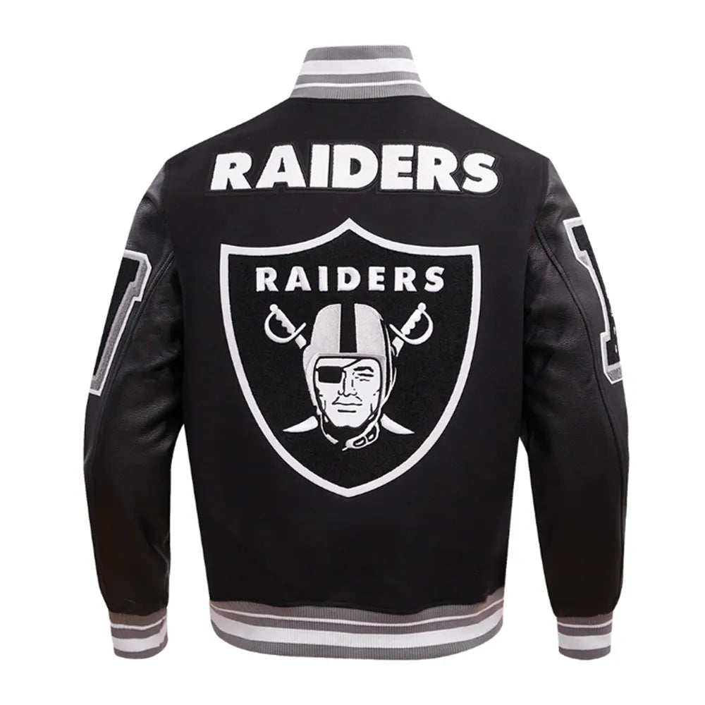 Las Vegas Raiders Mashup Classic Rib Varsity Jacket