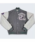 80’s LA Raiders Varsity Gray and Cream Jacket
