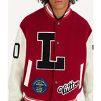 Pop Smoke Louis Vuitton Dreaming Red Varsity Jacket