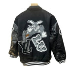 J-hope X Louis Vuitton Black Varsity Jacket