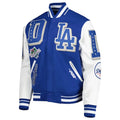 Los Angeles Dodgers Blue and White Letterman Jacket