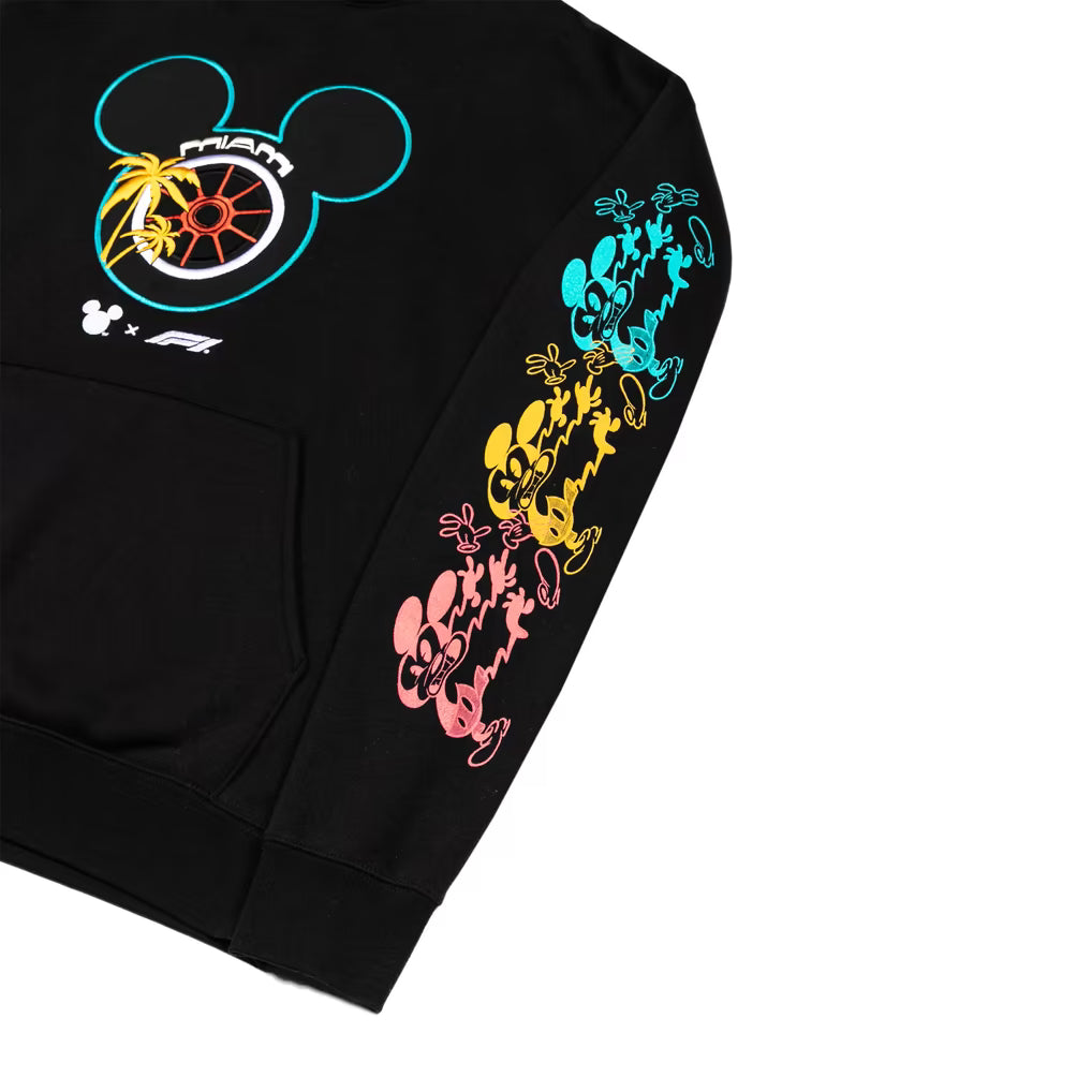 Disney x Formula 1 Miami 2026 Black Hoodie