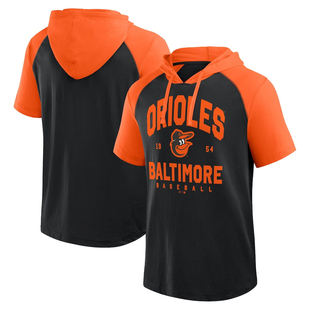 Baltimore Orioles Short Sleeve Hoodie