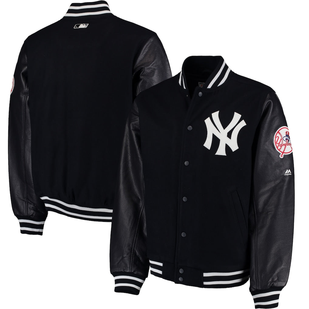 New York Yankees Majestic Navy Varsity Jacket
