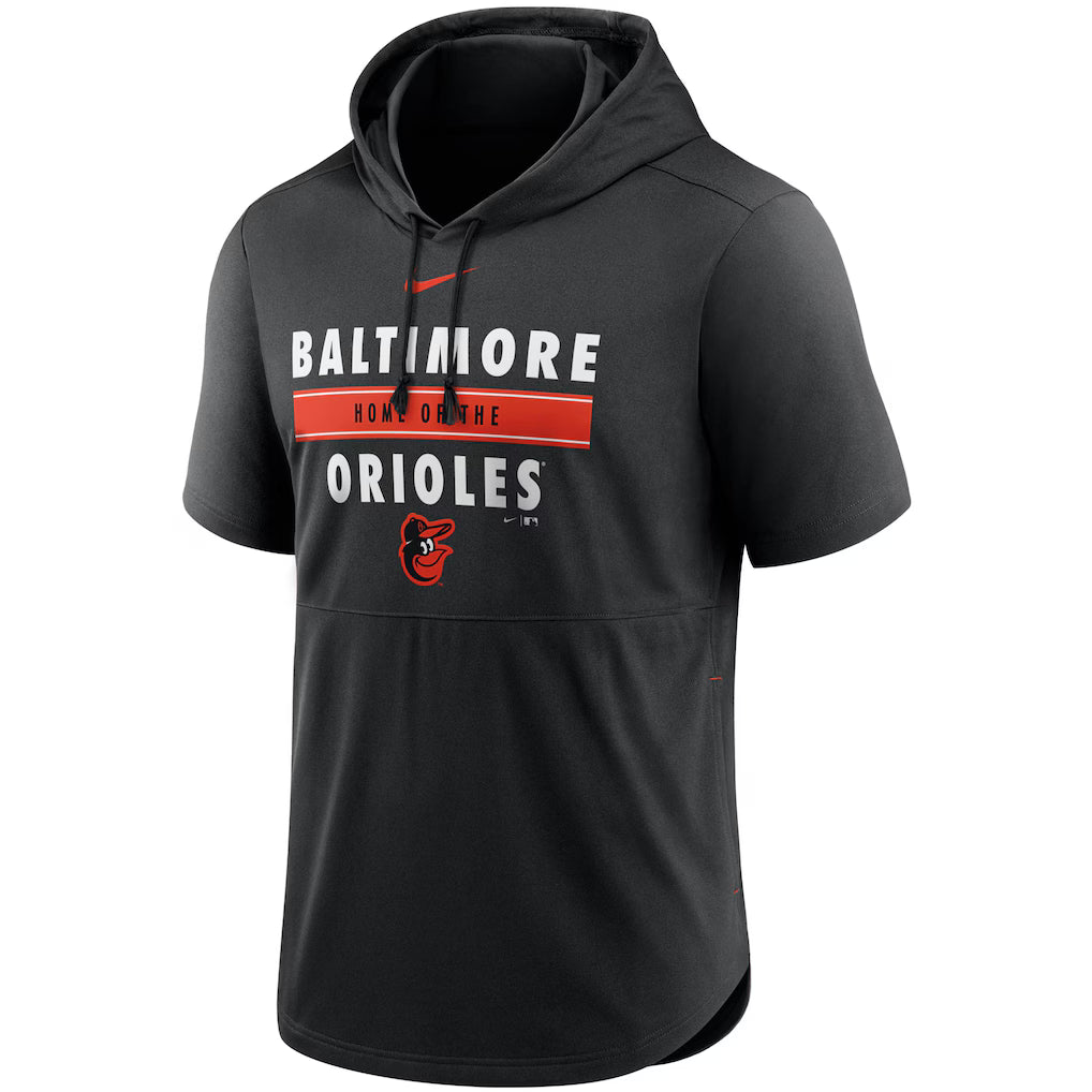 Baltimore Orioles Short Sleeve Hoodie