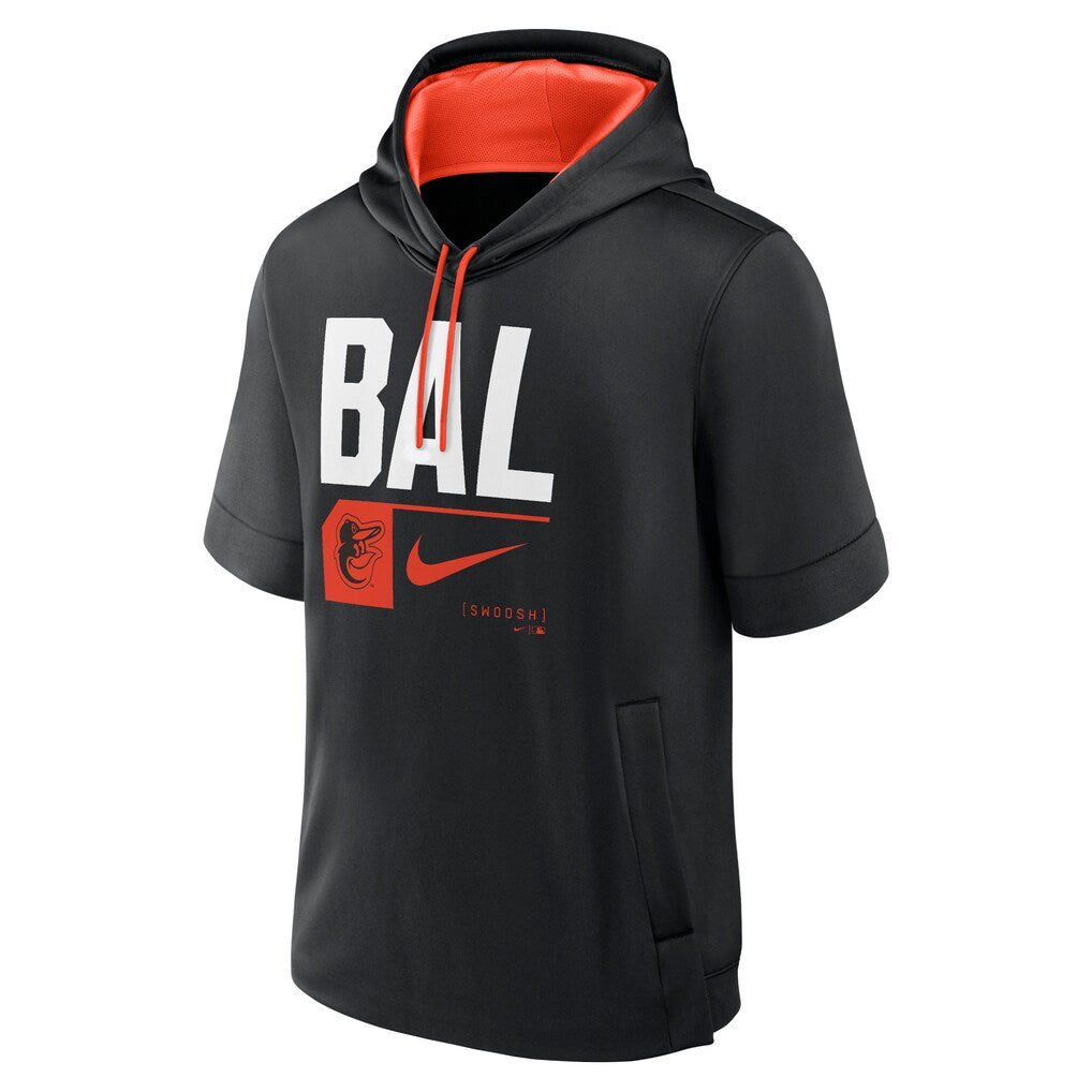 Baltimore Orioles Short Sleeve Hoodie