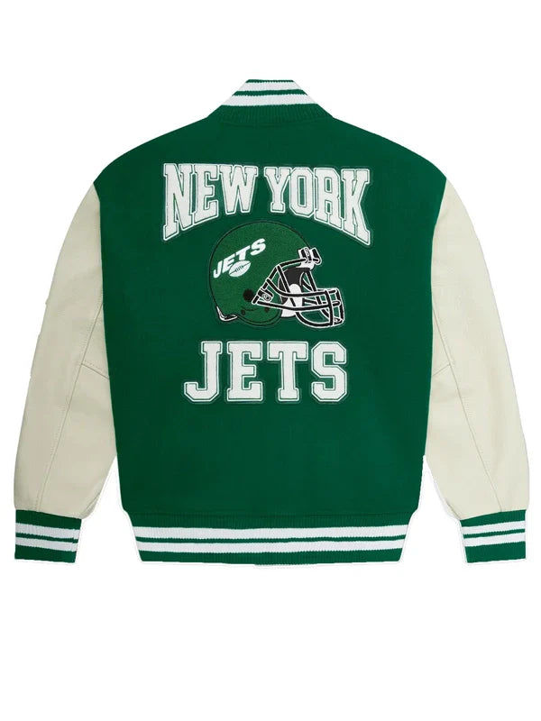 mens-ovo-x-nfl-green-new-york-jets-full-snap-varsity-jacket-for-men
