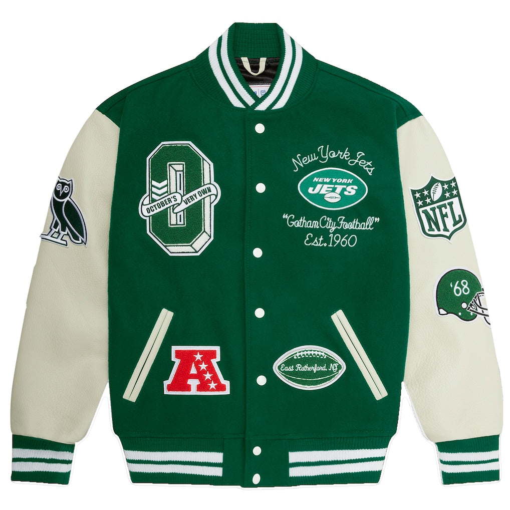OVO x NFL New York Jets Varsity Jacket