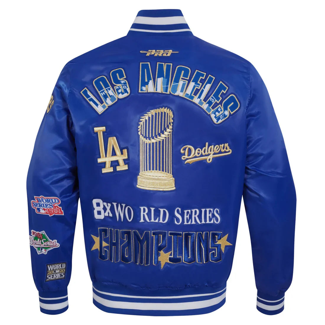 mens_pro_standard_blue_los_angeles_dodgers_2024_world_series_champions_rib_satin_full_snap_jacket_for_sale