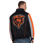mens_starter_black_chicago_bears_thursday_night-gridiron_half_zip_jacket