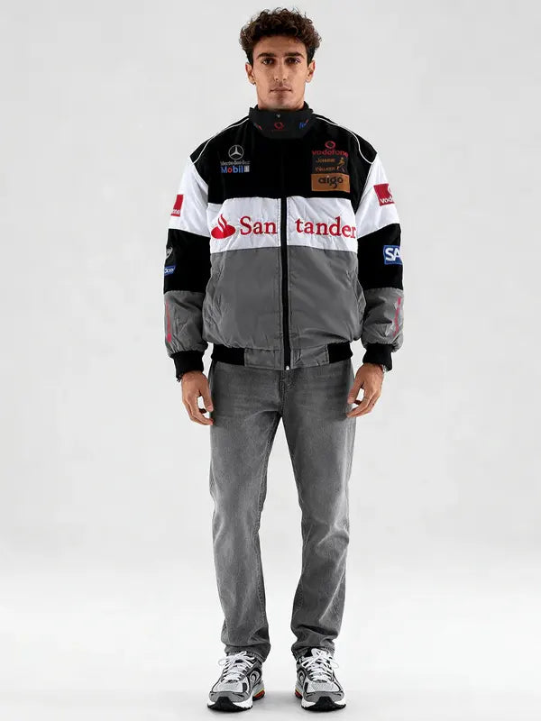 mercedes f1 jacket vintage For Sale
