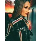 WWE Nikki Bella Cropped Leather Jacket