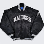 90’s Oakland Raiders Black Bomber Jacket