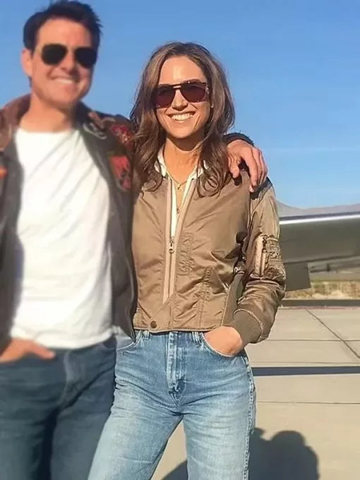 Top-Gun-Maverick-Jennifer-Connelly-Brown-Jacket