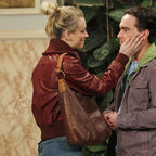 The Big Bang Theory Penny Burgundy Leather Jacket