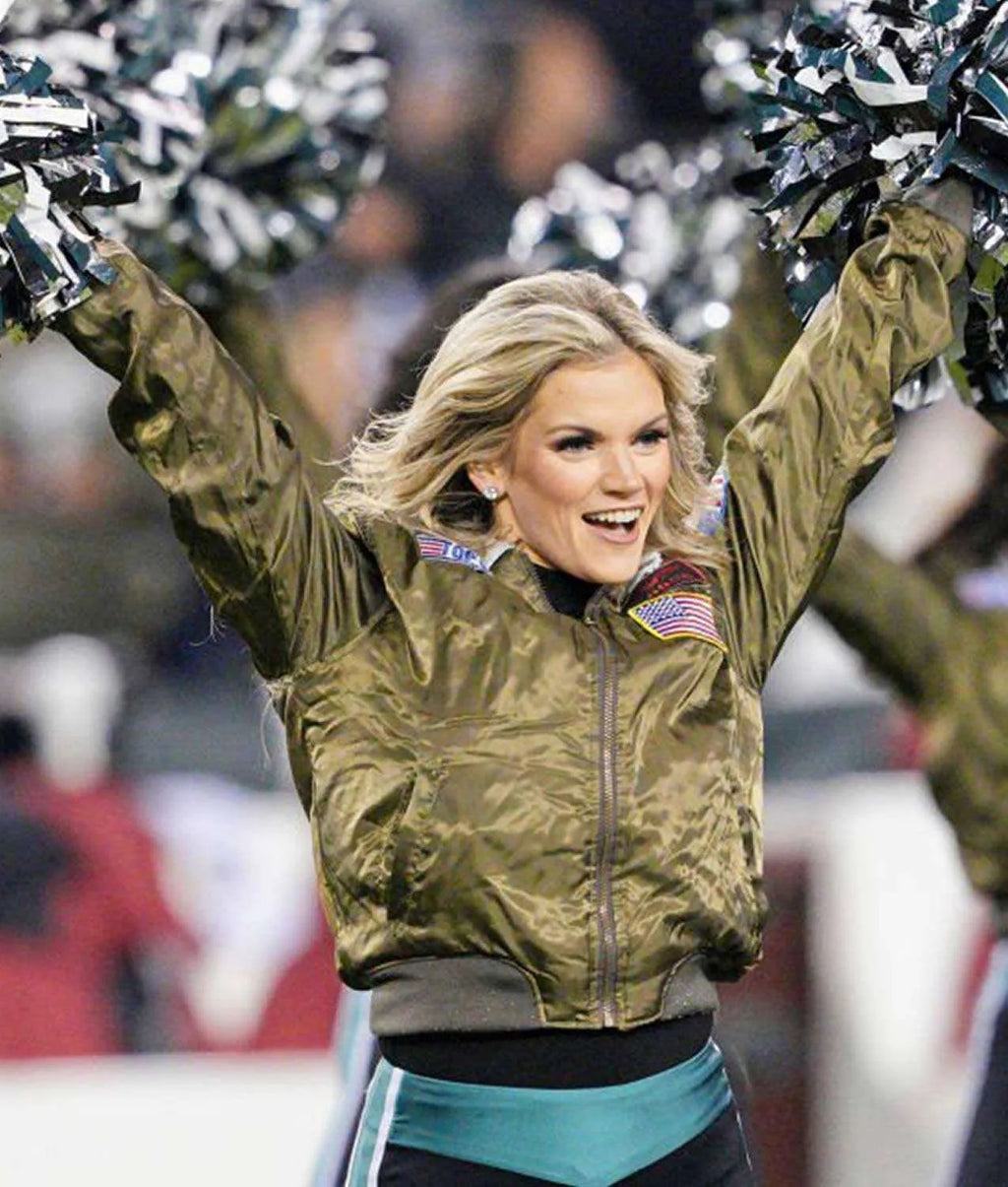philadelphia-eagles-cheerleaders-top-gun-bomber-satin-jacket