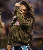 philadelphia-eagles-cheerleaders-top-gun-green-bomber-jacket