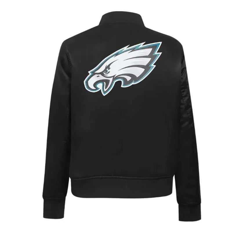 philadelphia-eagles-classic-black-bomber-satin-jacket