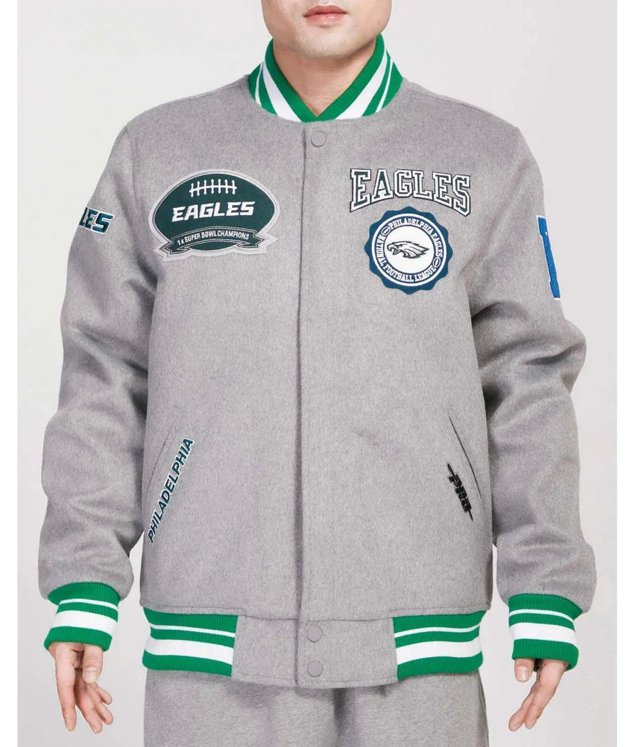 philadelphia-eagles-heather-grey-varsity-jacket