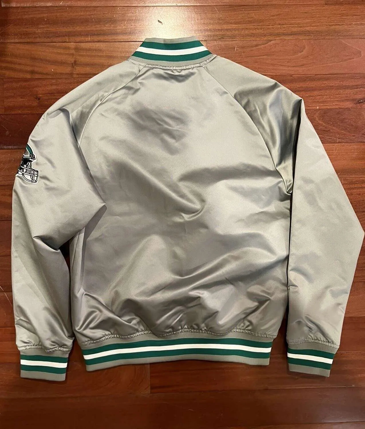 philadelphia-eagles-lightweight-gray-satin-jacket