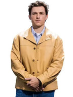 press tour photocall tom holland beige jacket