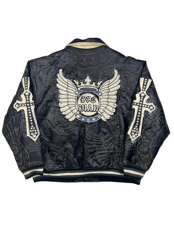 Raw Blue Leather Jackets