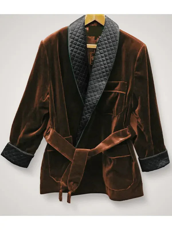 red smokers jacket