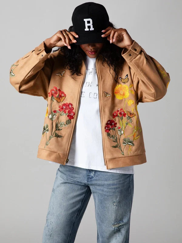 Ryoko Rain Monarch Clay Suede Work Jacket